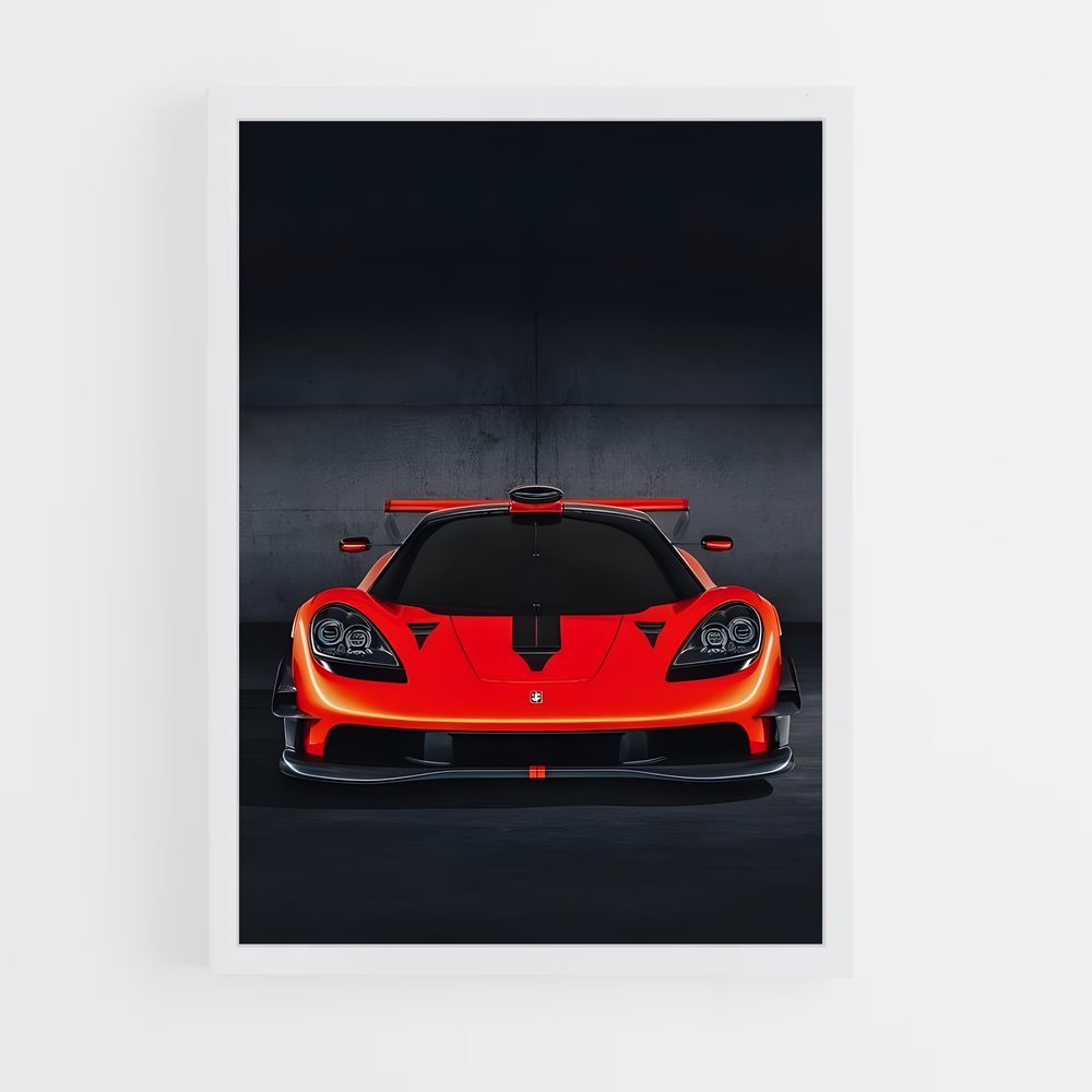 Poster McLaren Rouge Éclat – affiche Gordon Murray (vue 3)